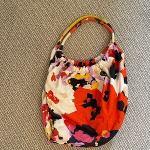 Sonia Rykiel Multicolor Floral Shoulder Bag